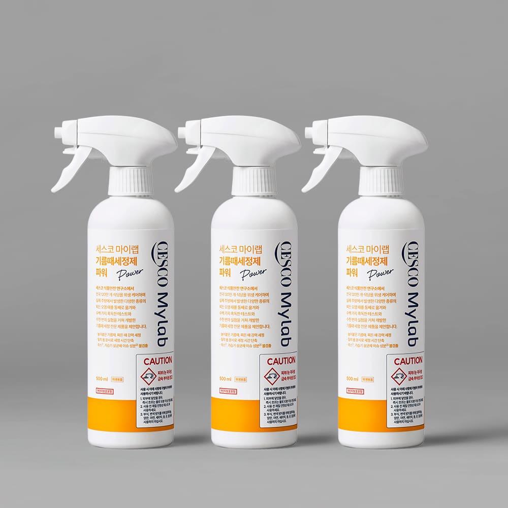세스코 마이랩 기름때세정제 파워 500ml x 3개